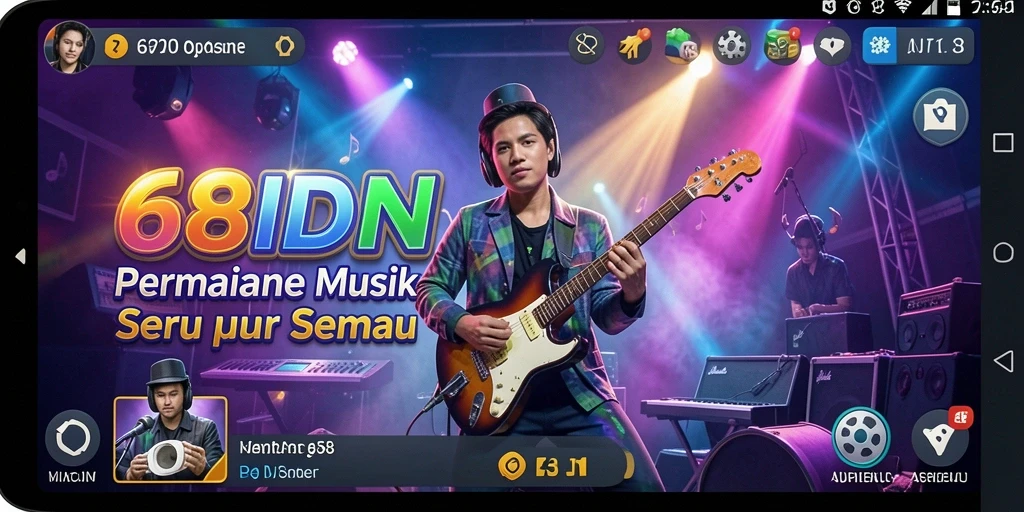 Gameplay seru dalam 68IDN dengan tantangan musik.