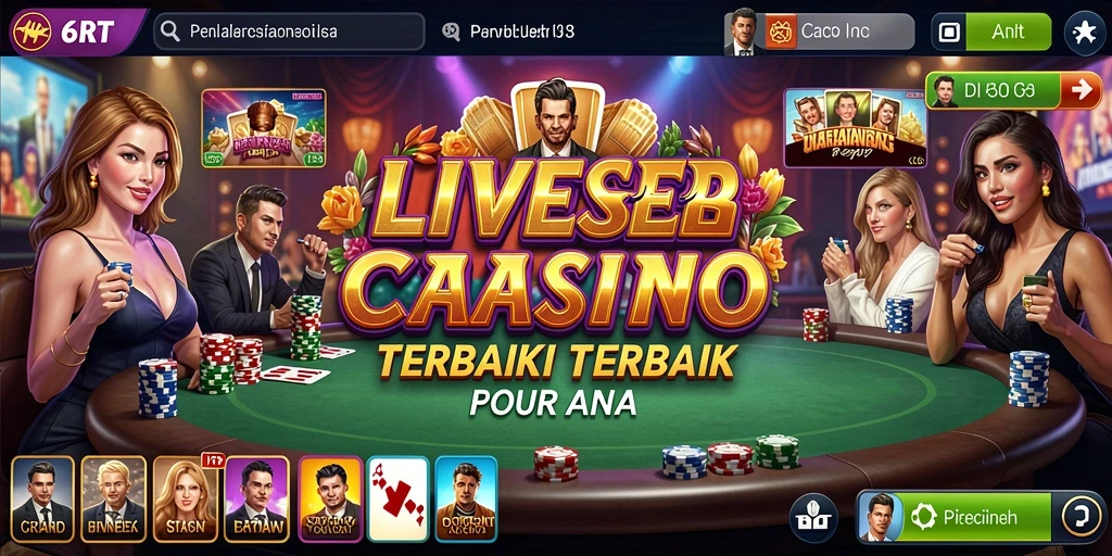 Tampilan gameplay Live Casino yang menarik dan interaktif.