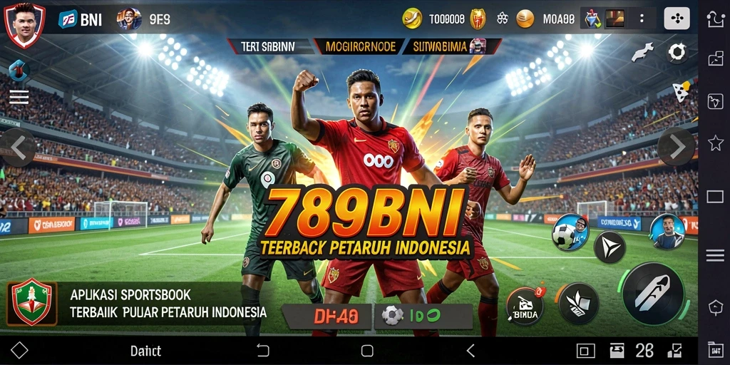 Screenshot utama 789BNI menunjukkan gameplay sportsbook yang interaktif.