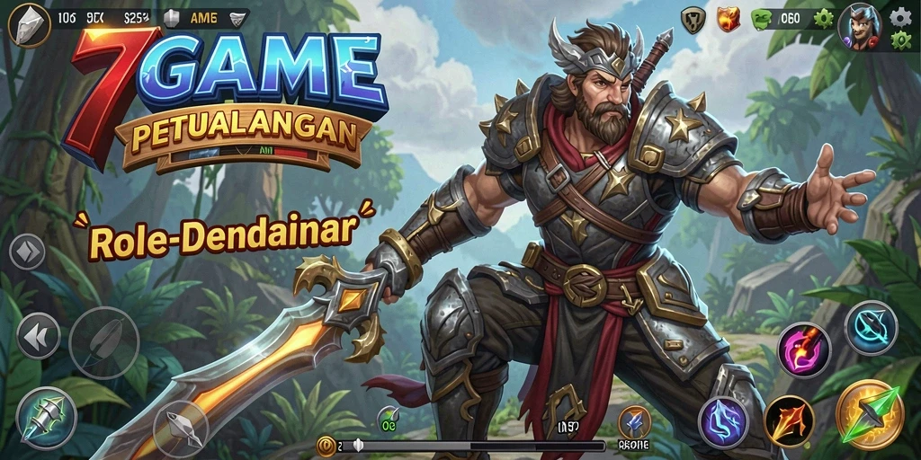Tampilan gameplay menarik dari 7GAME dengan aksi RPG mendebarkan.