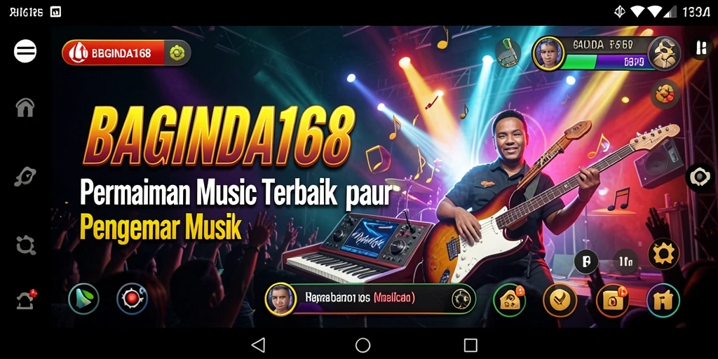 Gameplay BAGINDA168 menampilkan pengalaman musik yang seru dan interaktif.