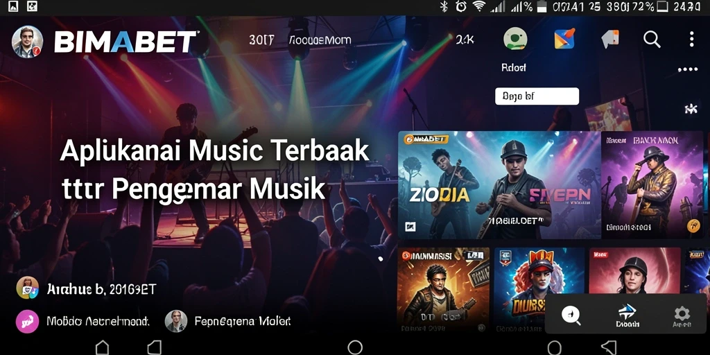 Tangkapan layar gameplay BIMABET dengan berbagai tantangan musik.