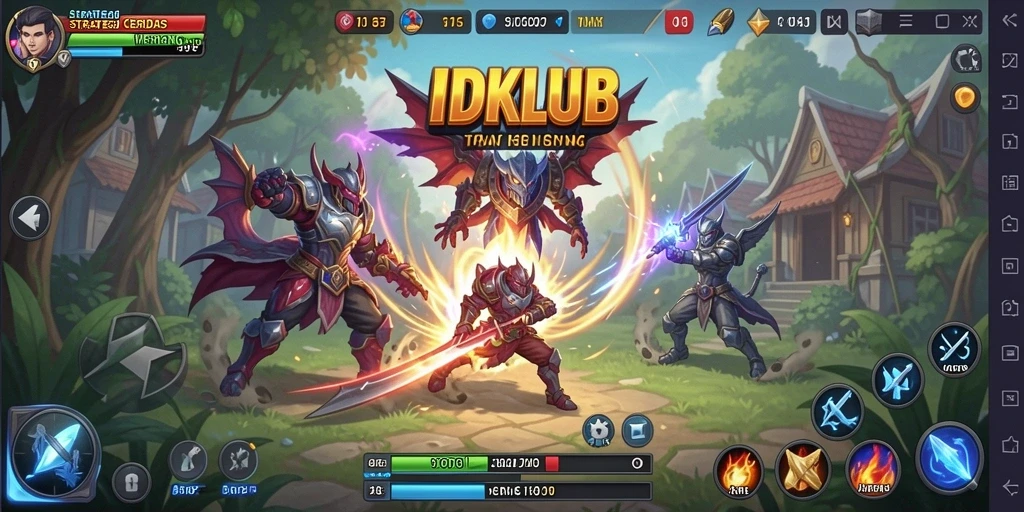 Tampilan gameplay yang seru dan strategis di IDKLUB.