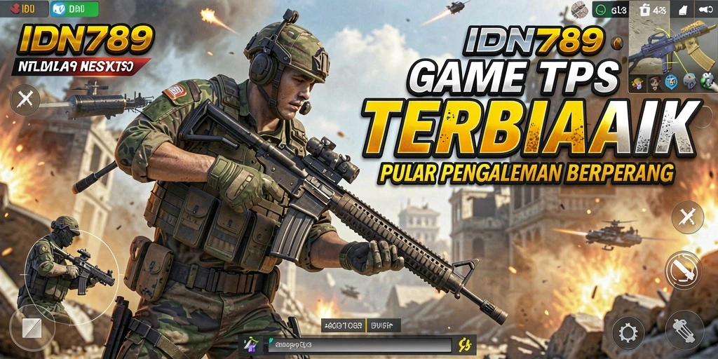 Screenshot IDN789 menampilkan momen seru dalam pertempuran TPS.