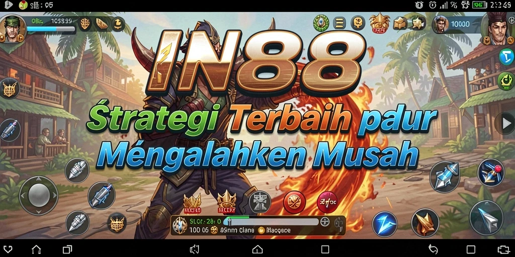 Skrinsut utama gameplay IN88 yang menunjukkan pertempuran strategis yang mendebarkan.