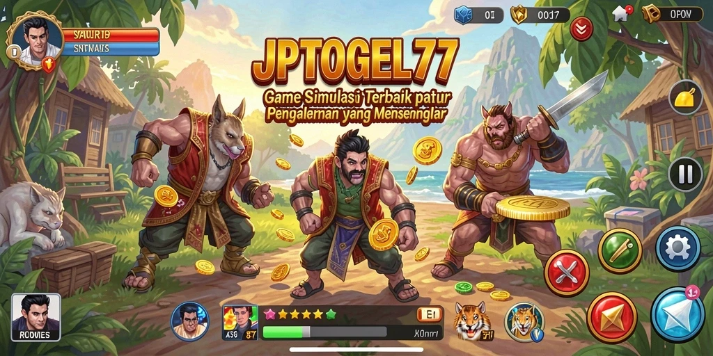 Tangkapan layar menunjukkan gameplay seru dari JPTOGEL77 dalam simulasi.