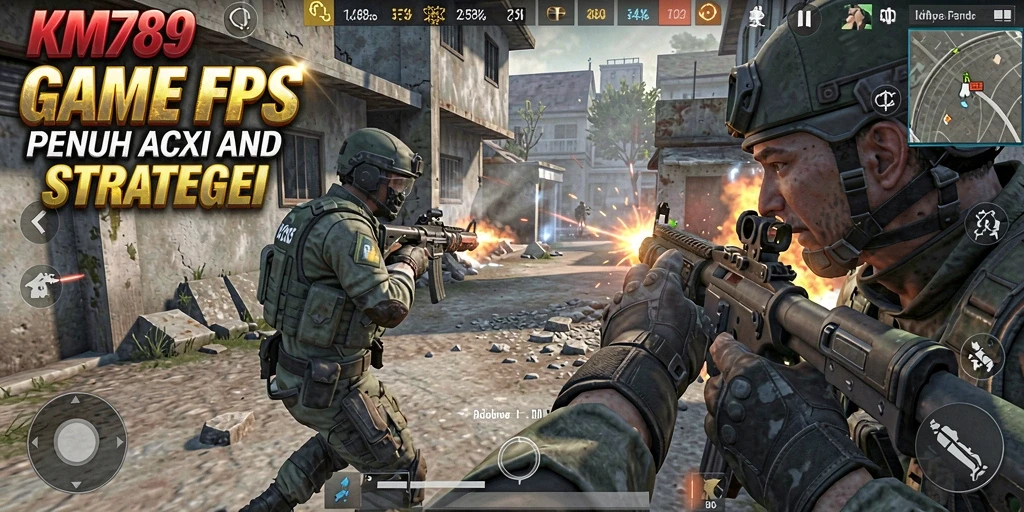 Gameplay KM789 yang menegangkan dan penuh aksi FPS.