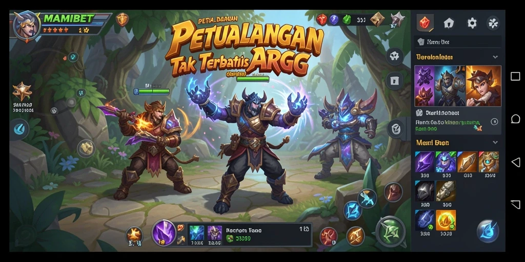 Tampilan gameplay MAMIBET dengan aksi pertarungan yang mendebarkan.