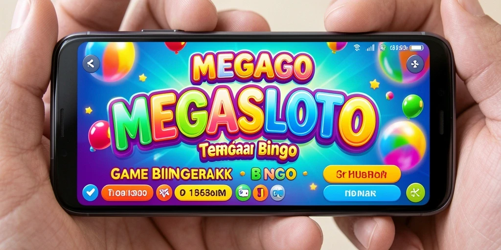 Tampilan gameplay seru dengan kartu Bingo MEGASLOTO.