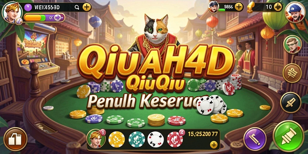 Tampilan gameplay QiuQiu yang mendebarkan dan seru.