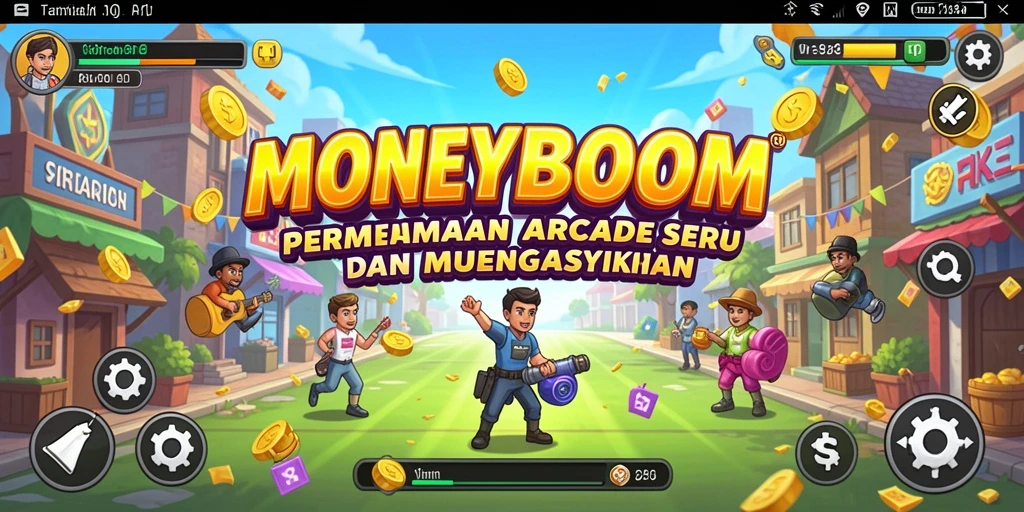 Tampilan permainan MONEYBOOM yang penuh aksi dan seru.
