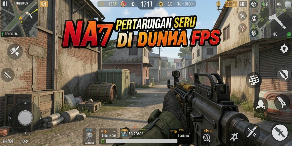 Gameplay NA777 yang penuh aksi dalam pertarungan FPS.