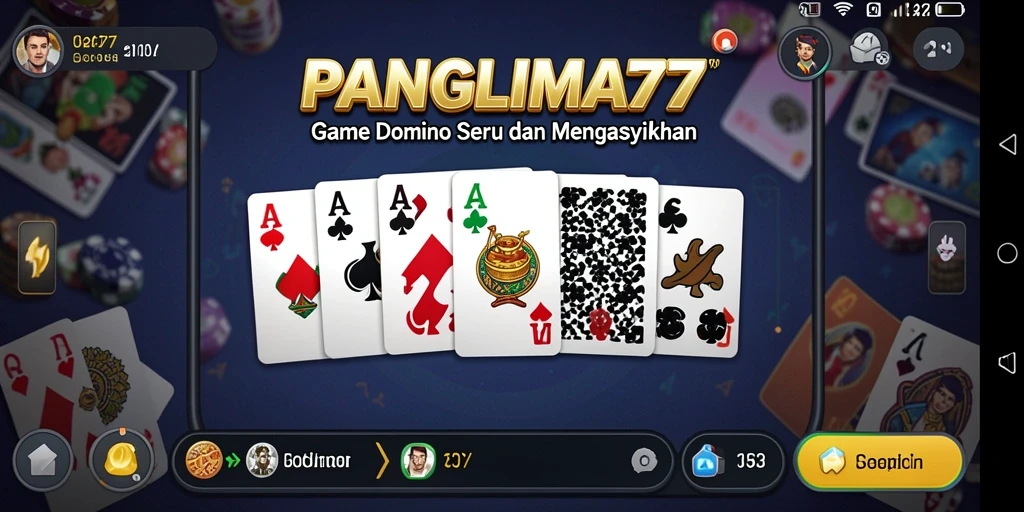 Tampilan gameplay seru dari PANGLIMA77 yang menantang.