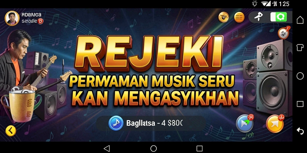 Tangkapan layar gameplay <strong>REJEKI</strong> menampilkan momen seru dalam bermain musik.