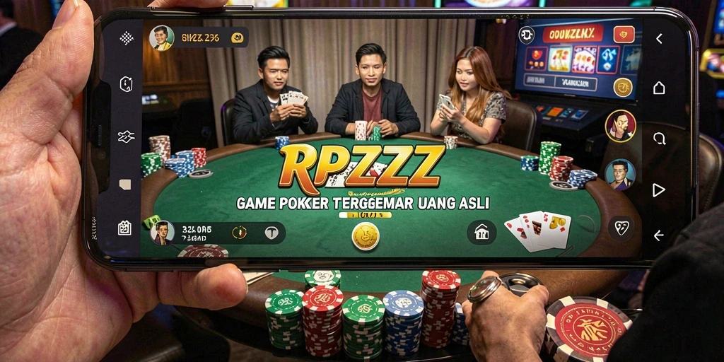 Tampilan screenshot RPZZZ yang menampilkan aksi poker seru dan mendebarkan.