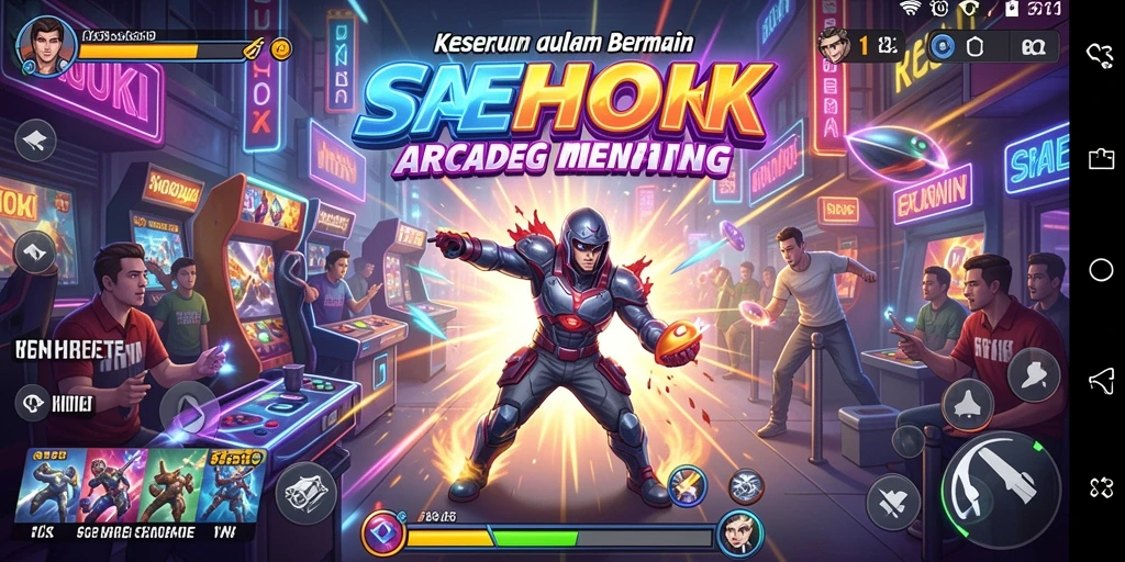 Tangkapan layar SEHOKI menampilkan aksi gameplay Arcade yang seru.