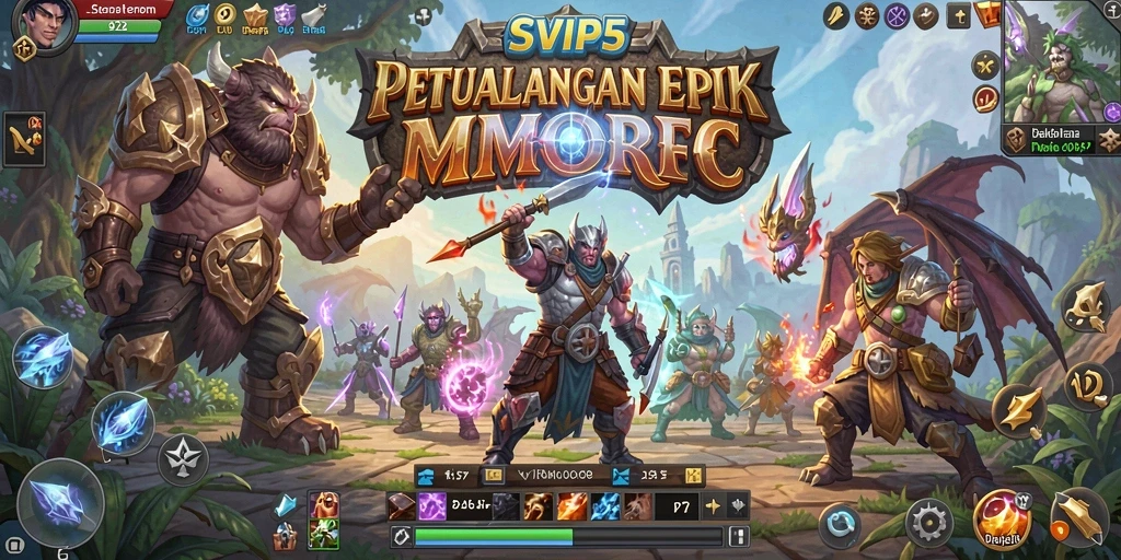 Screenshot utama SVIP5 menampilkan aksi seru dalam gameplay MMORPG.